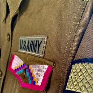 NWOT Dance & Marvel Military Style Jacket (S-M) Warm!